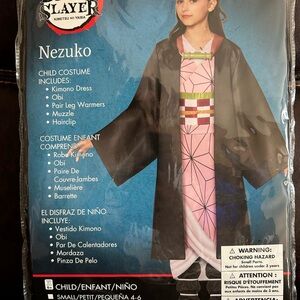 Nezuko Kids Costume - Pink and Black
